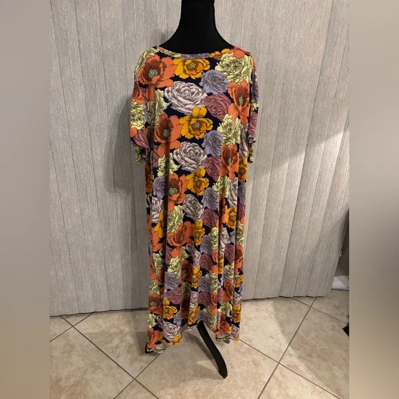 lularoe dresses Emily Swing Dress The CARINA Tiered Maxi Dress in Peach features lightweight LuLaRoe Dresses | SnapJewelryOnABudget